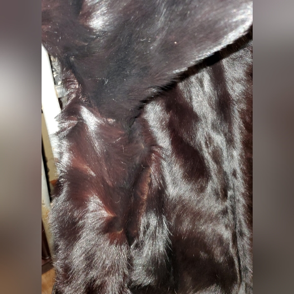 🐻🐻🐻MEN'S BLACK BEAR FUR FULL LENGTH COAT🐻🐻🐻 - Picture 6 of 16
